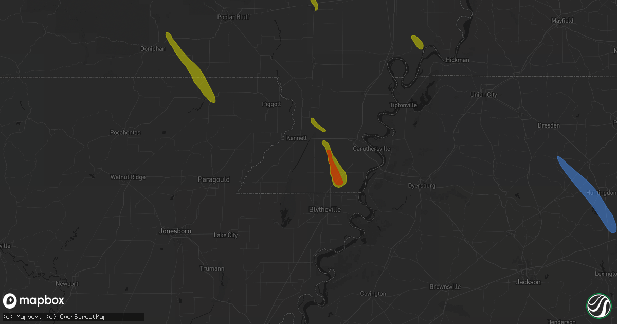 Hail map in Gobler, MO on May 31, 2026