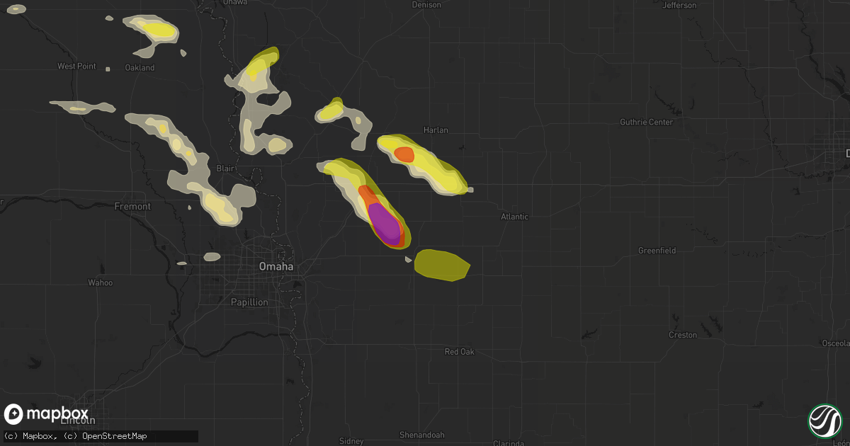 Hail map in Hancock, IA on May 31, 2026