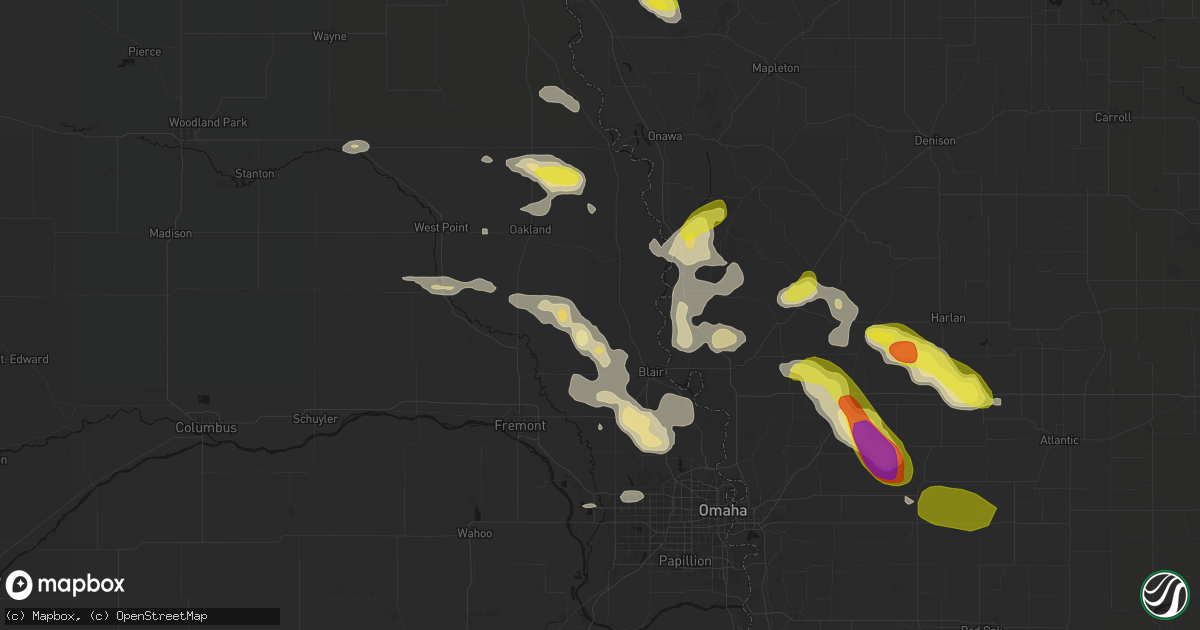 Hail map in Herman, NE on May 31, 2026