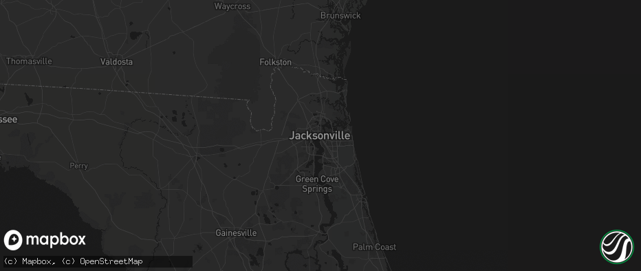 Hail map in Jacksonville, FL on May 31, 2026