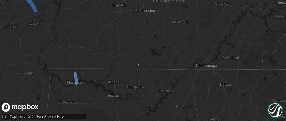 Hail map in Kelso, TN on May 31, 2026
