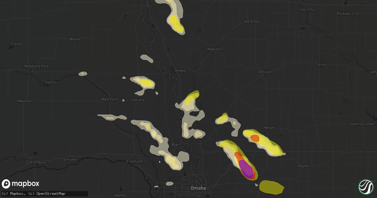 Hail map in Little Sioux, IA on May 31, 2026