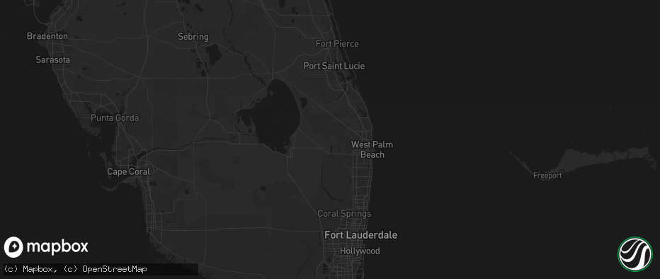 Hail map in Loxahatchee, FL on May 31, 2026