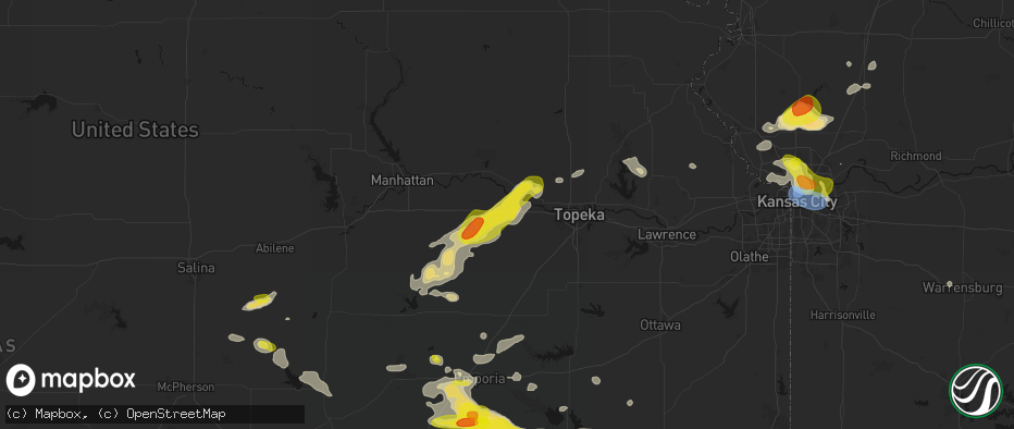 Hail map in Maple Hill, KS on May 31, 2026