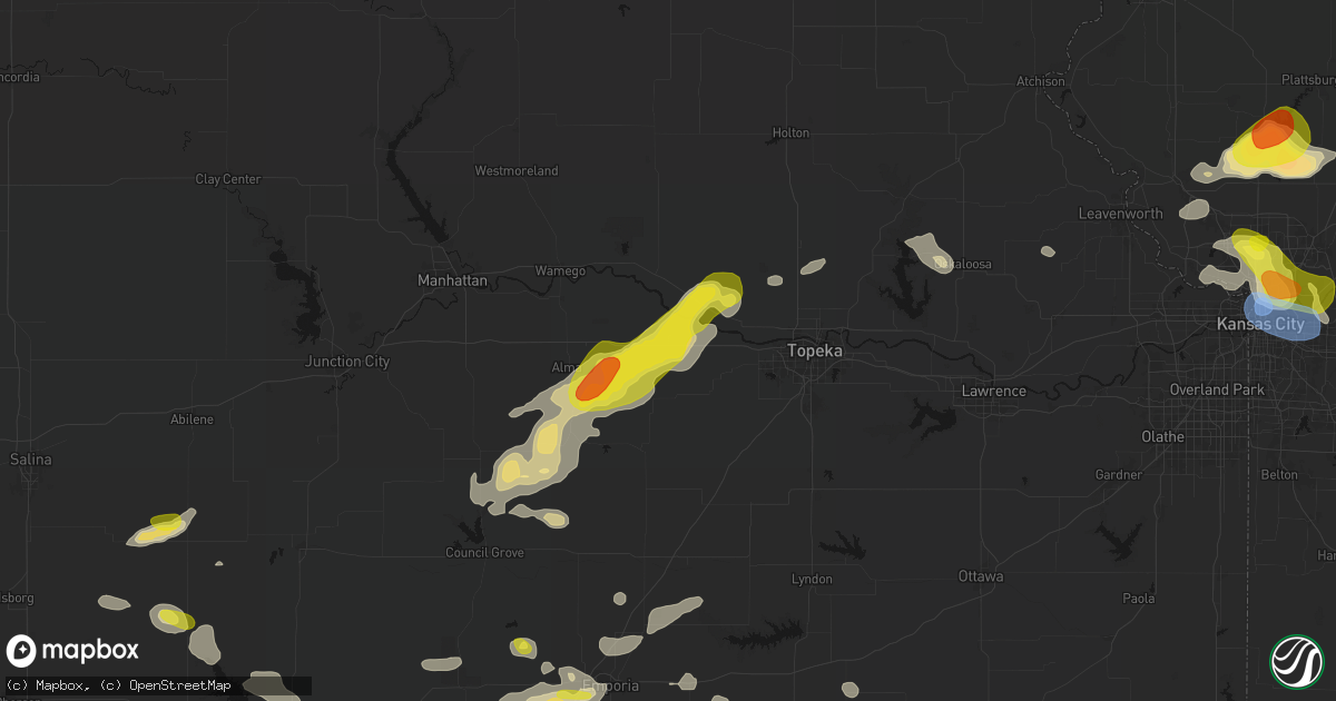 Hail map in Maple Hill, KS on May 31, 2026