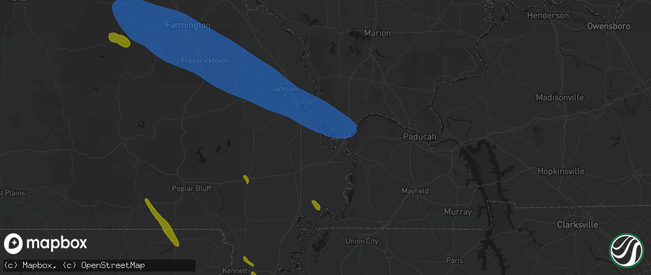 Hail map in Miller City, IL on May 31, 2026