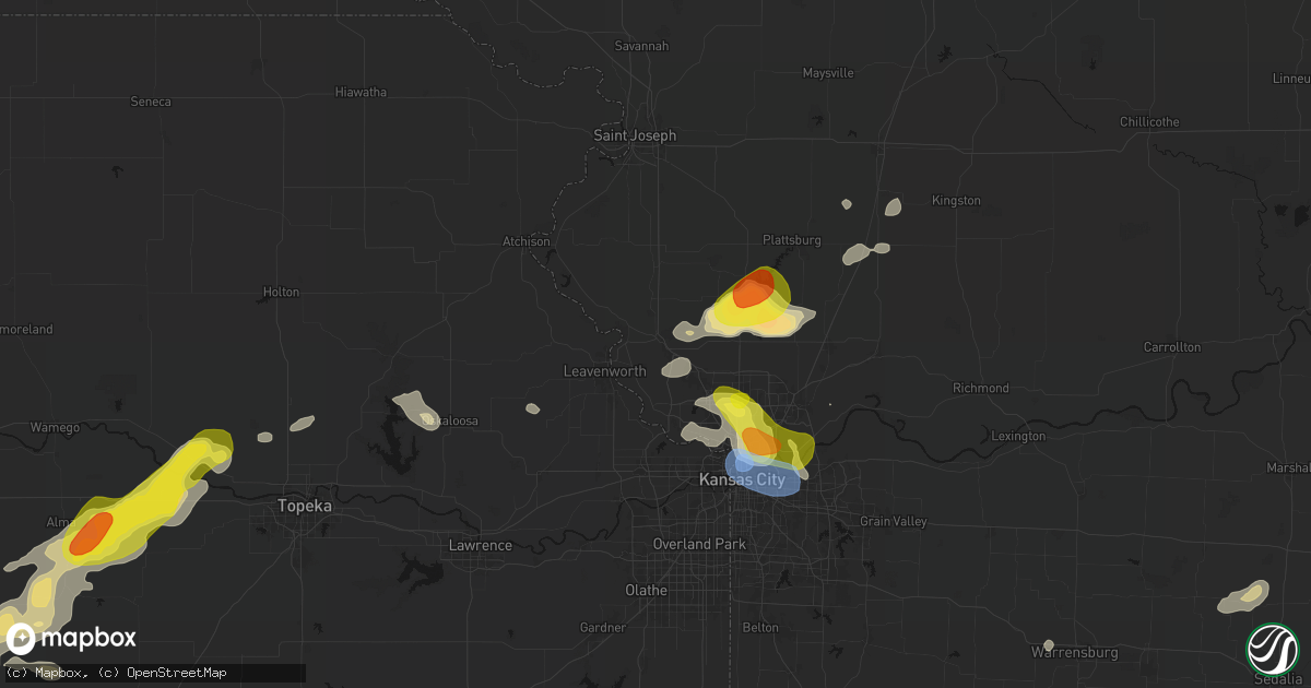 Hail map in Platte City, MO on May 31, 2026