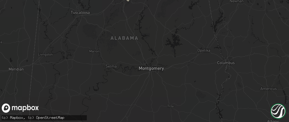 Hail map in Prattville, AL on May 31, 2026