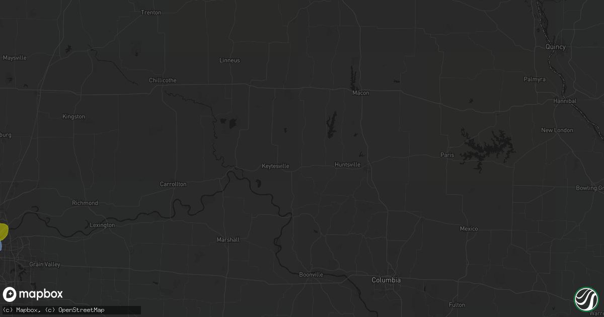 Hail map in Salisbury, MO on May 31, 2026