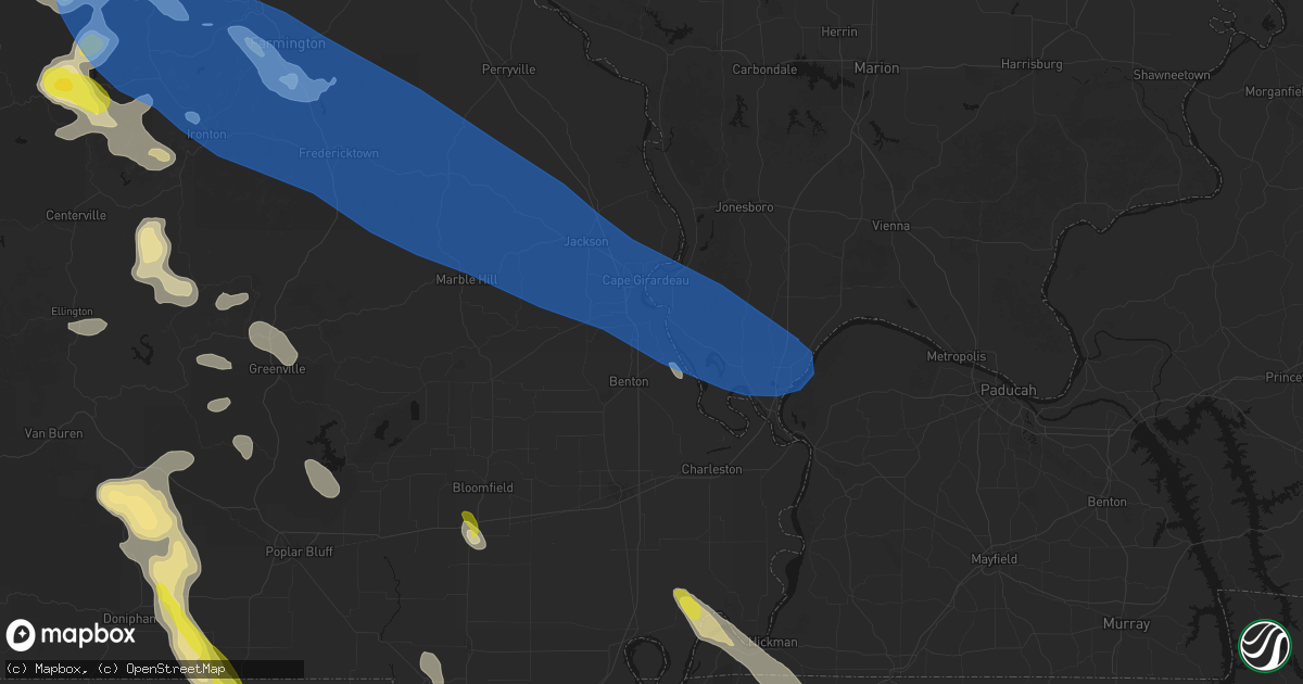 Hail map in Scott City, MO on May 31, 2026