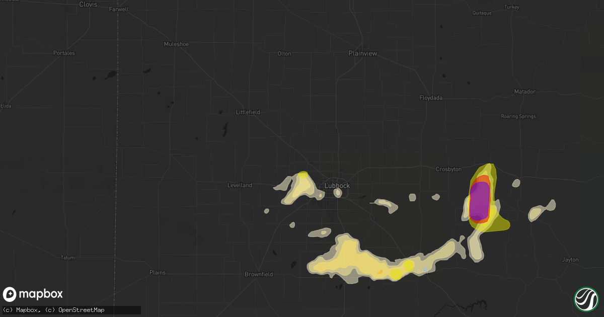 Hail map in Shallowater, TX on May 31, 2026