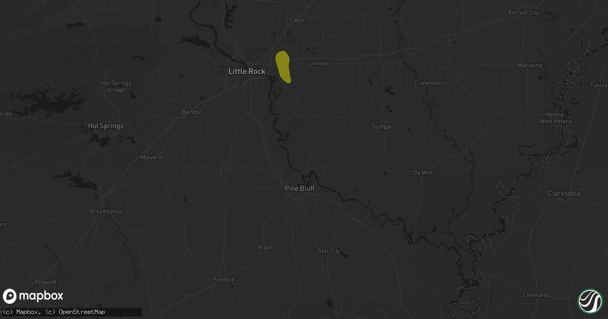 Hail map in Sherrill, AR on May 31, 2026