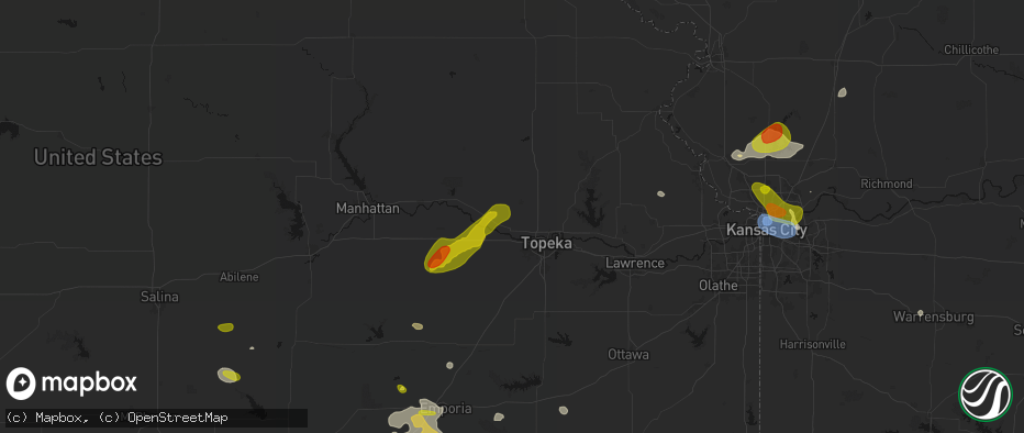 Hail map in Silver Lake, KS on May 31, 2026