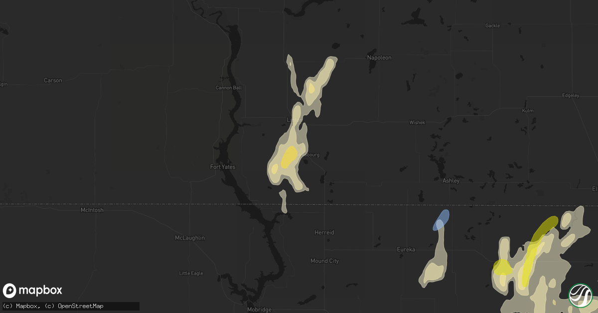 Hail map in Strasburg, ND on May 31, 2026