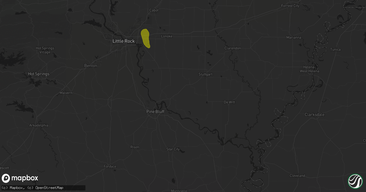 Hail map in Wabbaseka, AR on May 31, 2026
