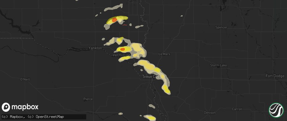 Hail map in Westfield, IA on May 31, 2026