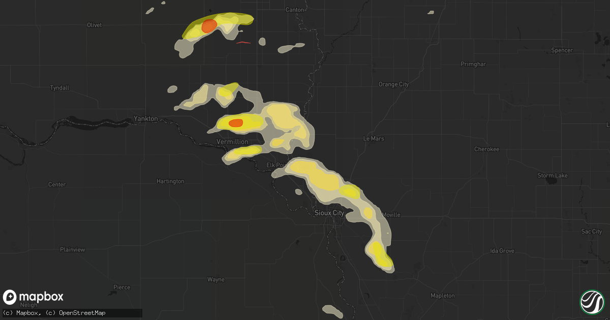 Hail map in Westfield, IA on May 31, 2026