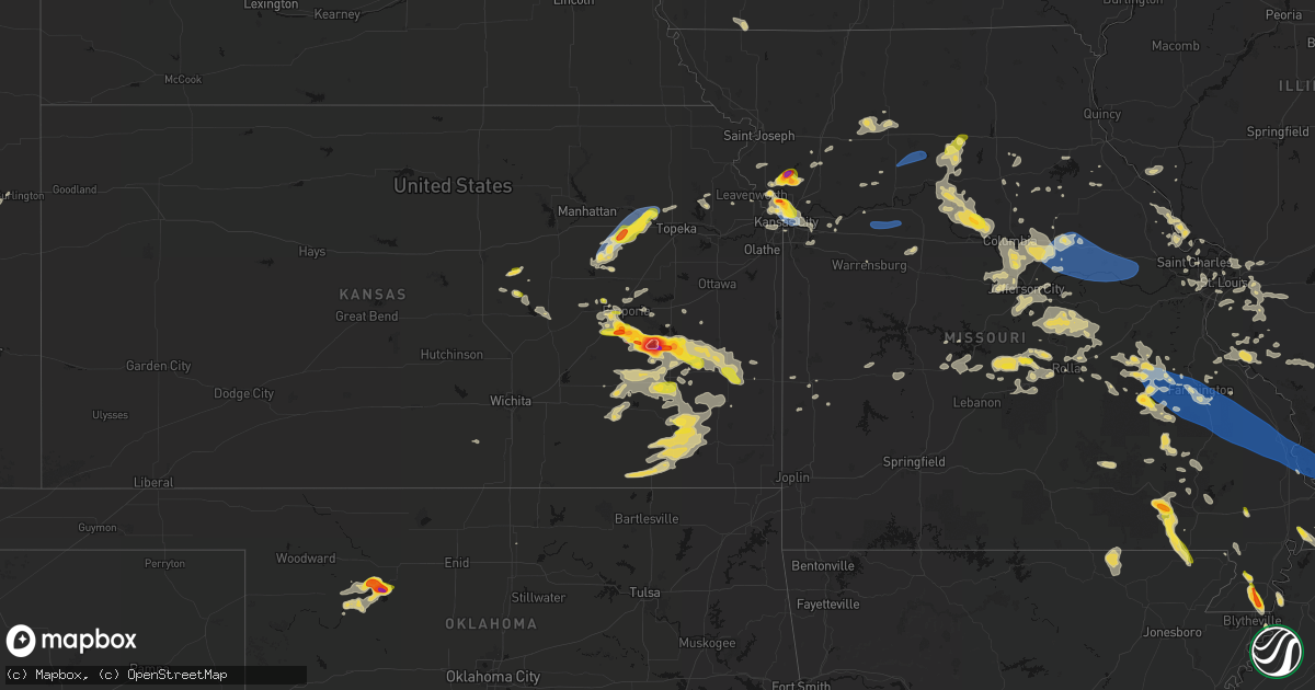 Hail map on May 31, 2026
