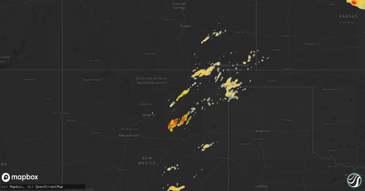Hail map on June 1, 2011