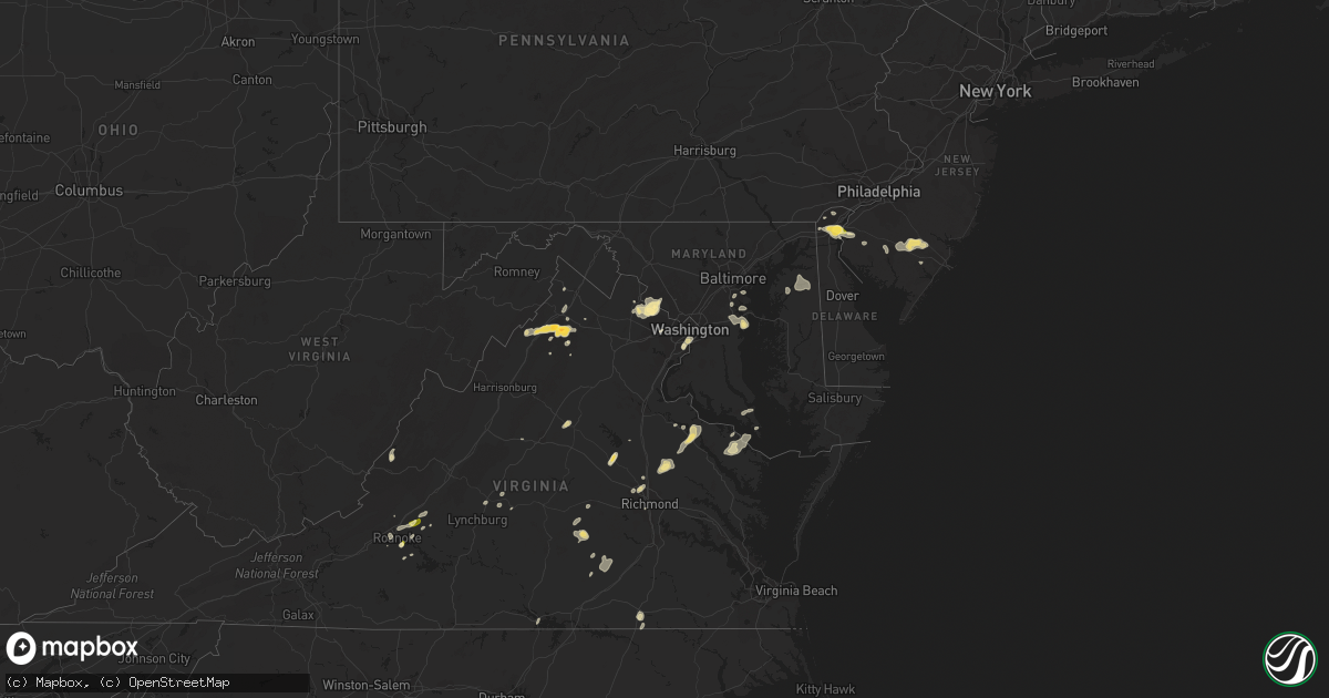 Hail map in Delaware on June 1, 2015