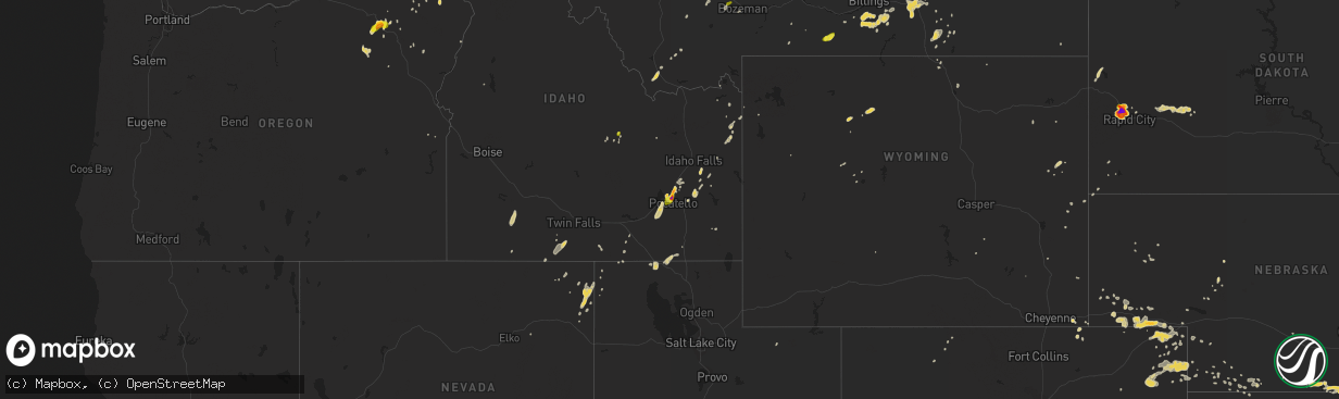 Hail map on June 1, 2015