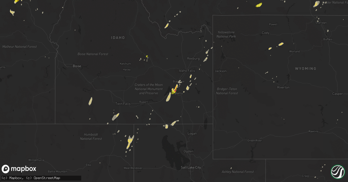 Hail map on June 1, 2015
