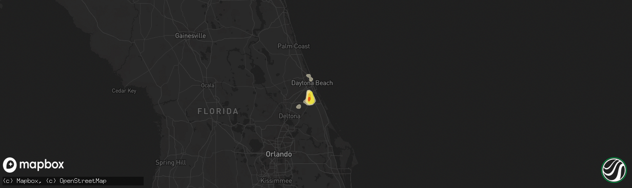 Hail map in Port Orange, FL on June 1, 2017