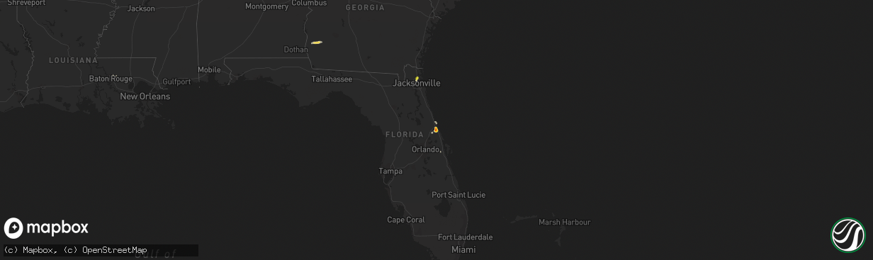 Hail map on June 1, 2017