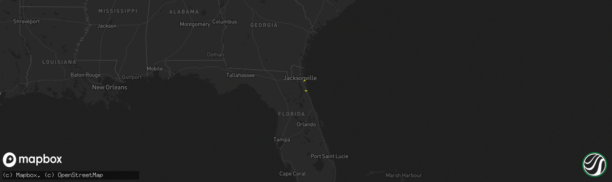 Hail map on June 1, 2018