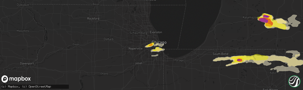 Hail map in Berwyn, IL on June 1, 2019