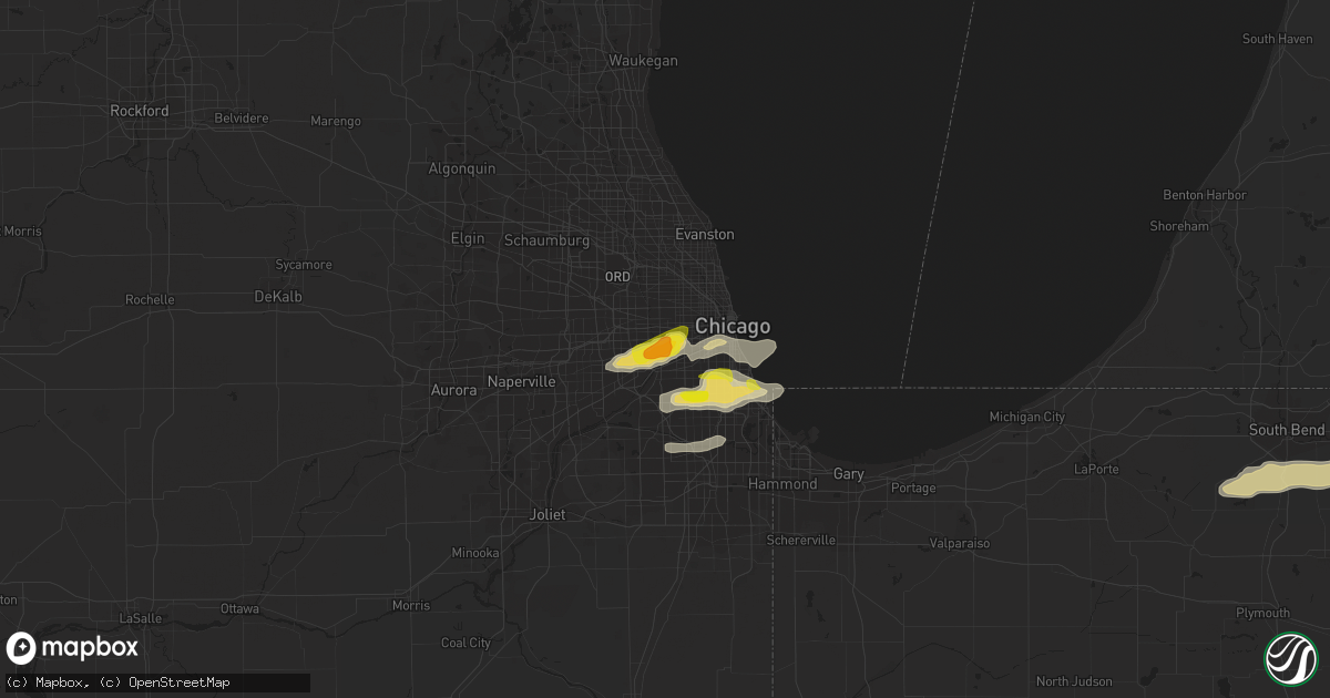 Hail map in Berwyn, IL on June 1, 2019