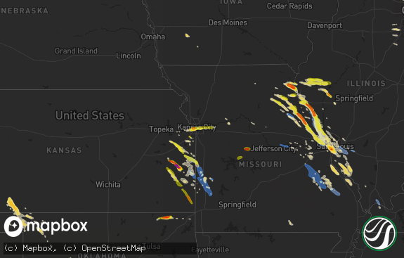 Hail map preview on 06-01-2019