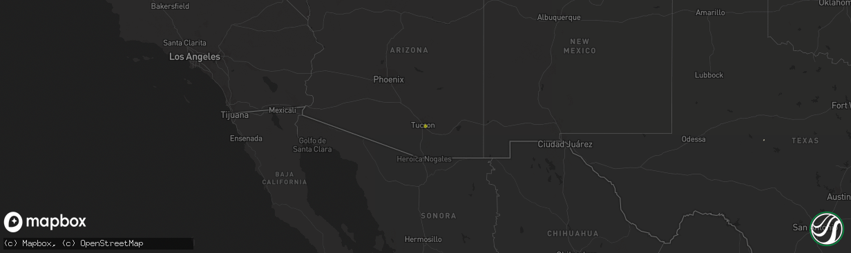 Hail map on June 1, 2020