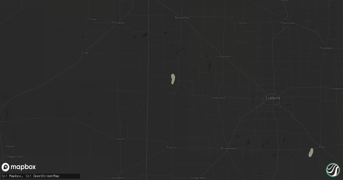 Hail map in Morton, TX on June 1, 2023