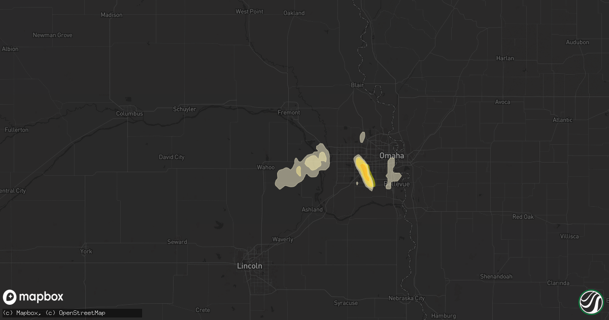 Hail map in Yutan, NE on June 1, 2023