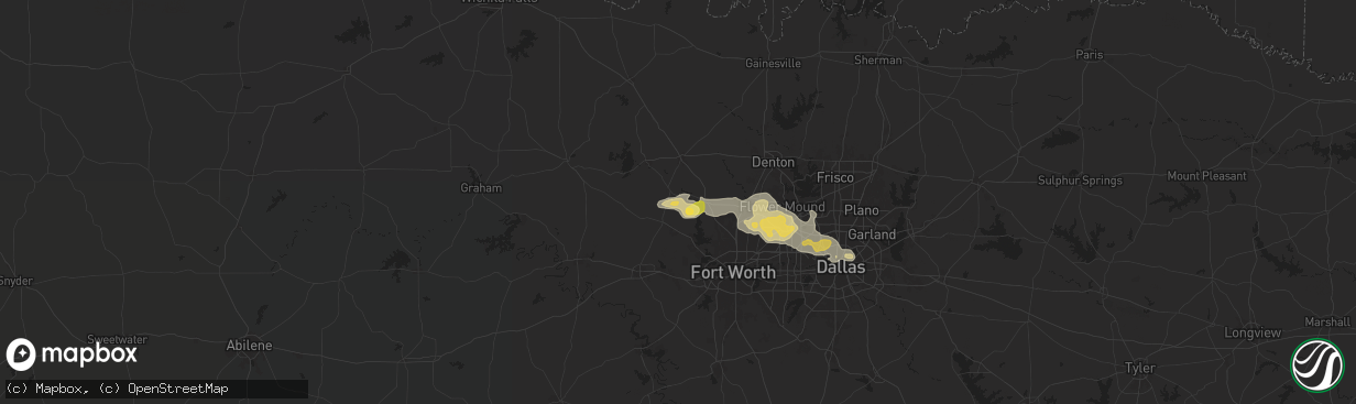 Hail map in Boyd, TX on June 1, 2024