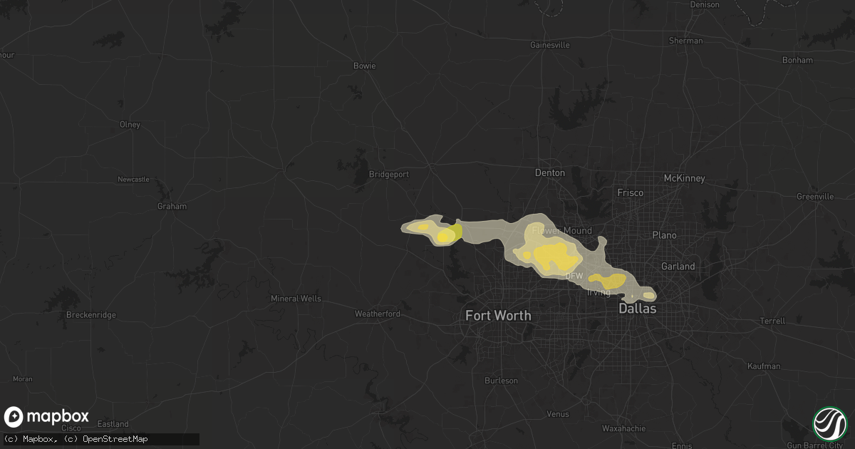 Hail map in Boyd, TX on June 1, 2024