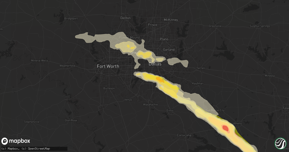 Hail map in Duncanville, TX on June 1, 2024