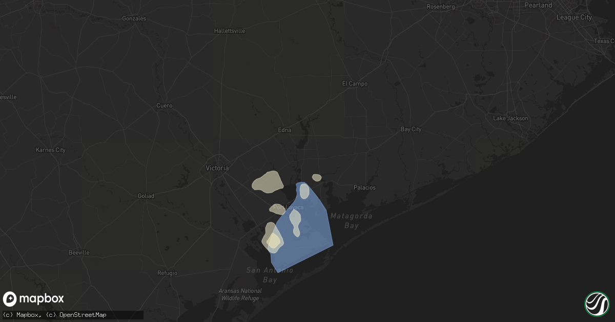 Hail map in Lolita, TX on June 1, 2024