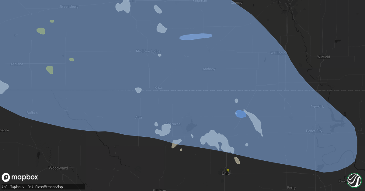 Hail map in Amorita, OK on June 1, 2026