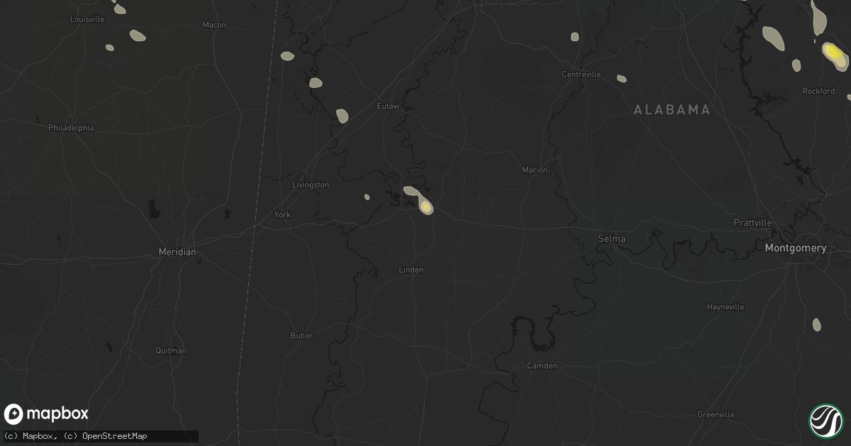 Hail map in Gallion, AL on June 1, 2026