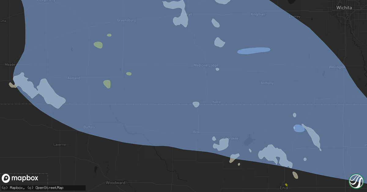 Hail map in Hardtner, KS on June 1, 2026