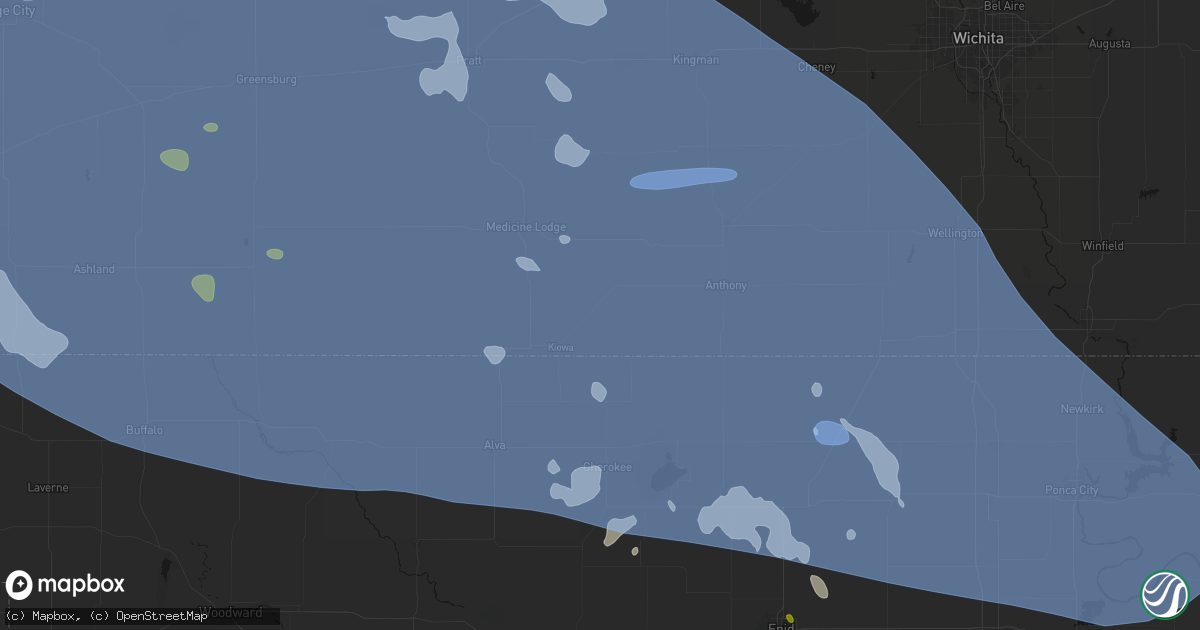Hail map in Hazelton, KS on June 1, 2026
