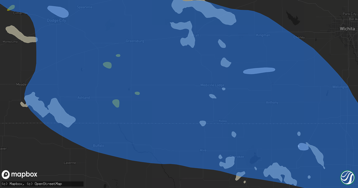 Hail map in Lake City, KS on June 1, 2026