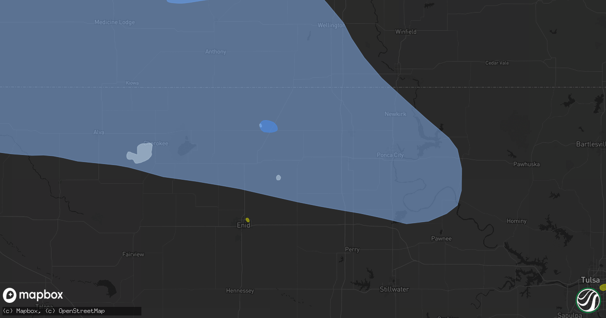 Hail map in Lamont, OK on June 1, 2026