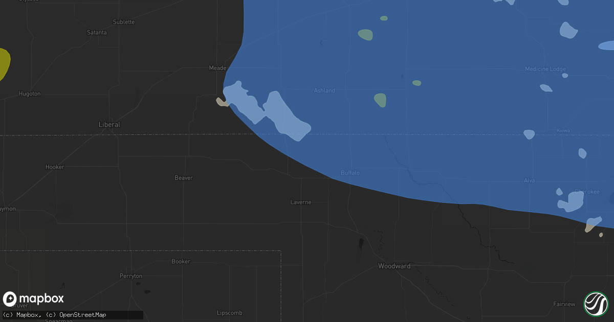 Hail map in Rosston, OK on June 1, 2026