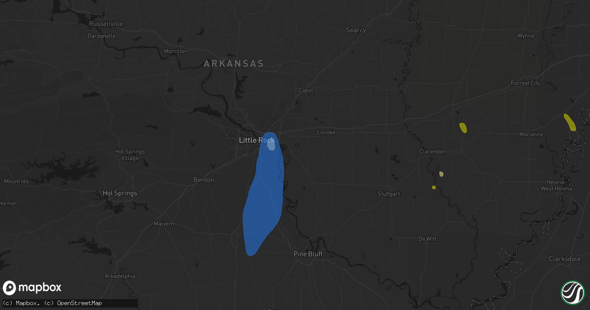 Hail map in Scott, AR on June 1, 2026