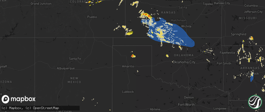 Hail map on June 1, 2026