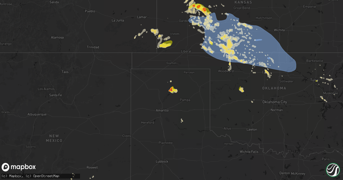 Hail map on June 1, 2026