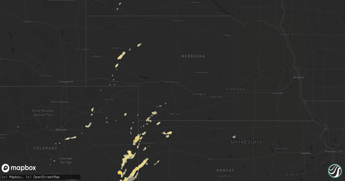 Hail map in Kansas on June 2, 2012